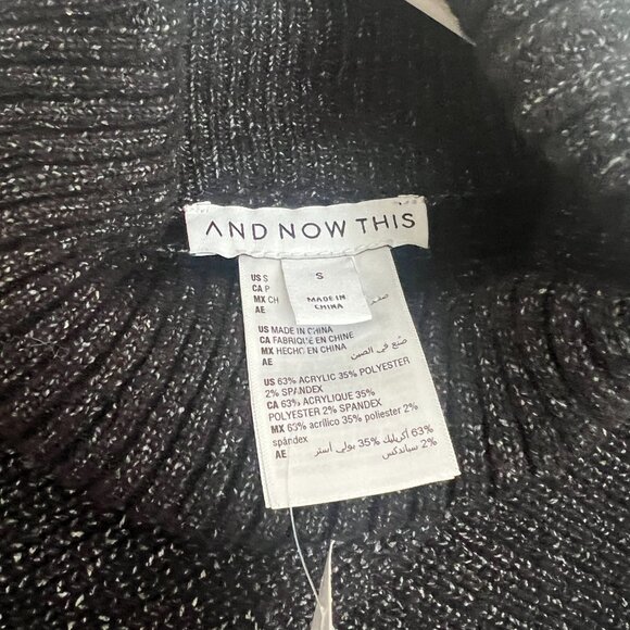 And Now This Metallic Knit Cropped Shrug Sweater | NWT Size Small - Picture 4 of 15